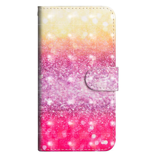 Light Spot Decor Patterned Wallet Stand Leather Mobile Phone Shell for Huawei Y5 (2018) - Glittery Element