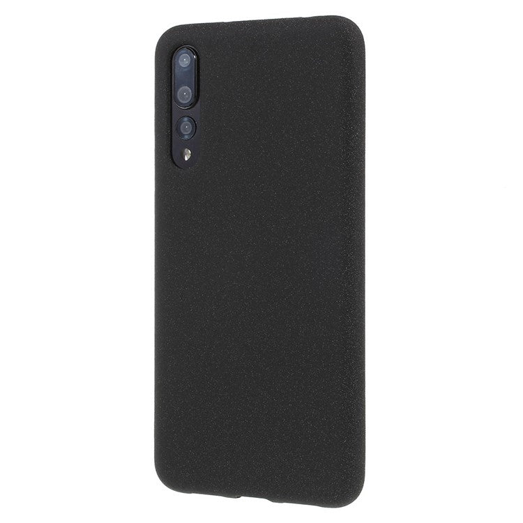 For Huawei P20 Pro Double-sided Matte TPU Mobile Phone Cover - Black