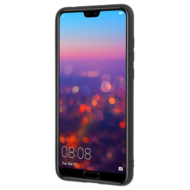 For Huawei P20 Pro Double-sided Matte TPU Mobile Phone Cover - Black