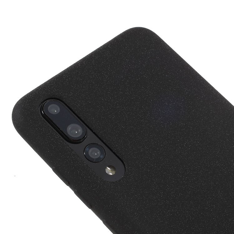 For Huawei P20 Pro Double-sided Matte TPU Mobile Phone Cover - Black