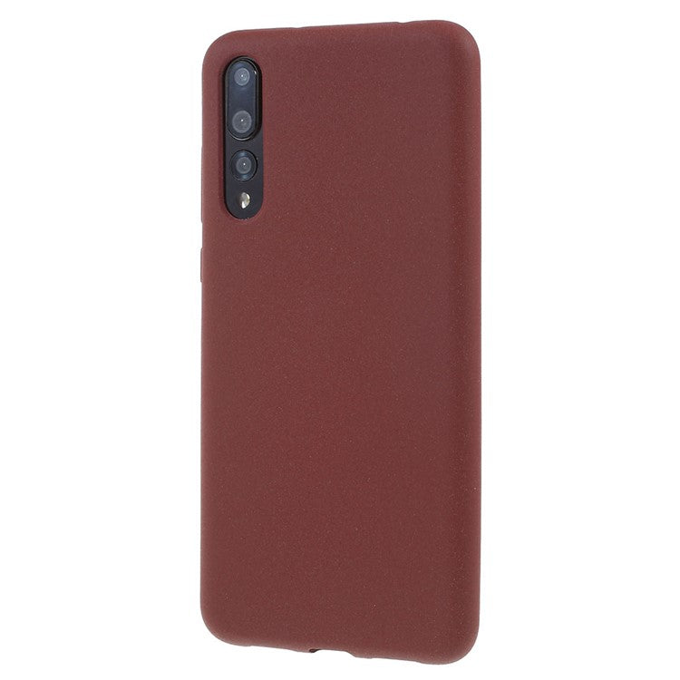 For Huawei P20 Pro Double-sided Matte TPU Phone Casing - Wine Red