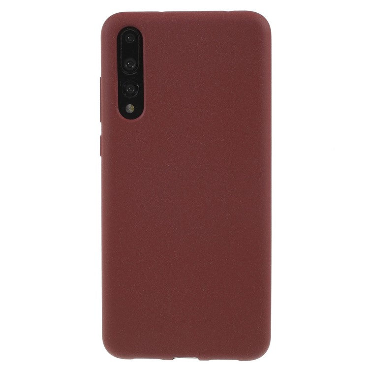 For Huawei P20 Pro Double-sided Matte TPU Phone Casing - Wine Red
