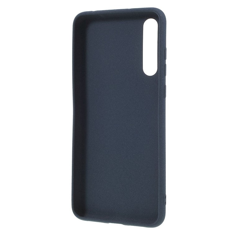 For Huawei P20 Pro Double-sided Matte Soft TPU Cell Phone Case Accessory - Dark Blue