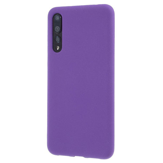 For Huawei P20 Pro Double-sided Matte TPU Protection Case Cover Shell - Purple