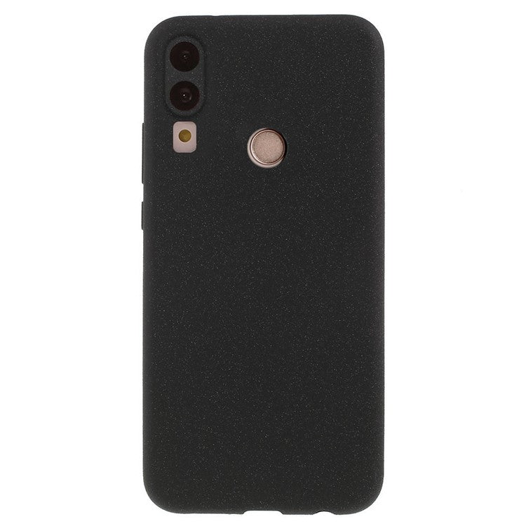 For Huawei P20 Lite / Nova 3e Double-sided Matte TPU Back Case Cover - Black