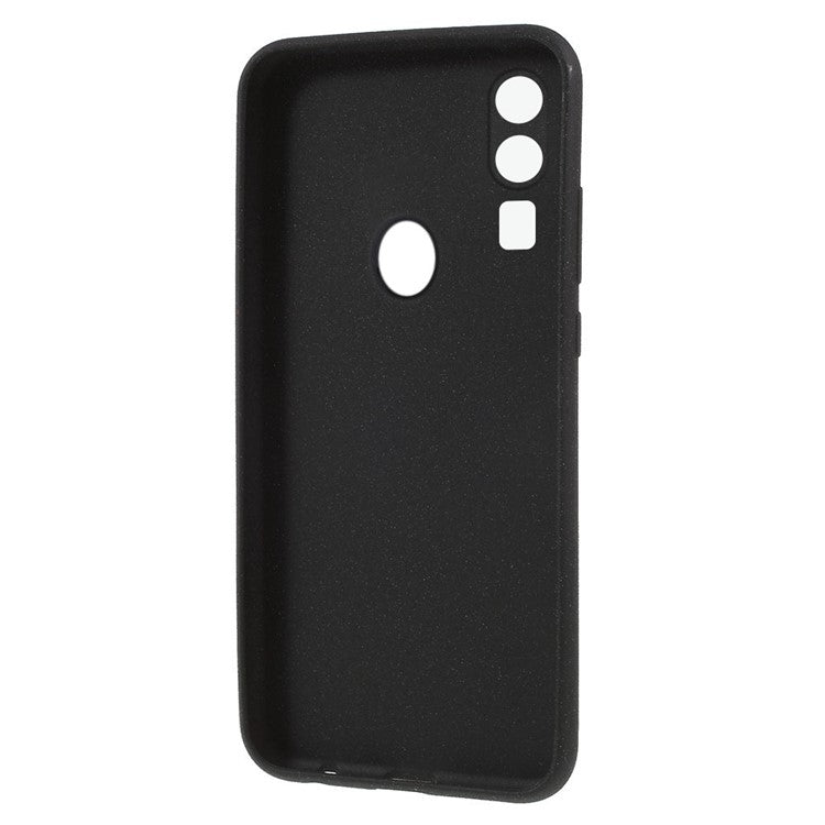 For Huawei P20 Lite / Nova 3e Double-sided Matte TPU Back Case Cover - Black