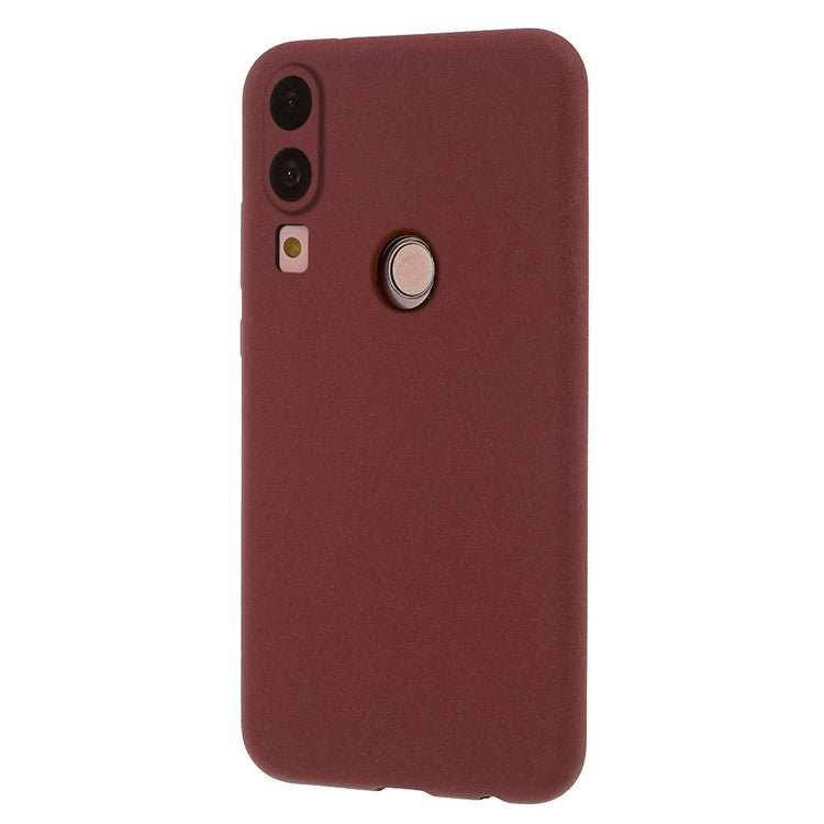 For Huawei P20 Lite / Nova 3e Double-sided Matte TPU Phone Casing - Wine Red