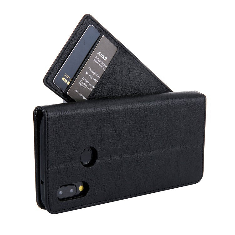 CMAI2 PU Leather Card Slots Mobile Casing for Huawei P20 Lite / Nova 3e (China) - Black