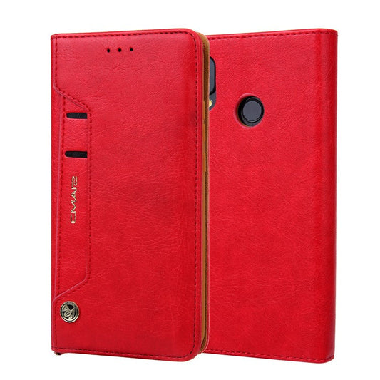 CMAI2 PU Leather Card Slots Phone Case for Huawei P20 Lite / Nova 3e (China) - Red
