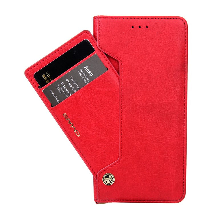 CMAI2 PU Leather Card Slots Phone Case for Huawei P20 Lite / Nova 3e (China) - Red