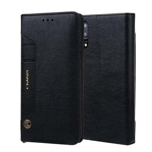 CMAI2 PU Leather Card Slots Mobile Casing for Huawei P20 Pro - Black