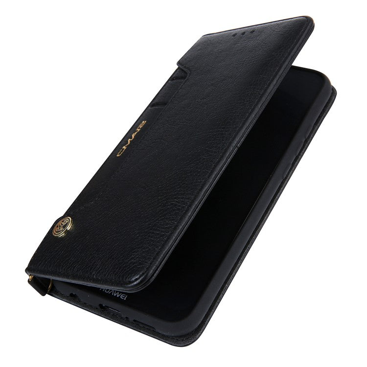CMAI2 PU Leather Card Slots Mobile Casing for Huawei P20 Pro - Black