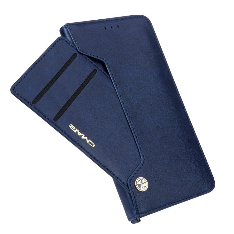 CMAI2 PU Leather Card Slots Mobile Cover with Photo Slots for Huawei P20 Pro - Dark Blue
