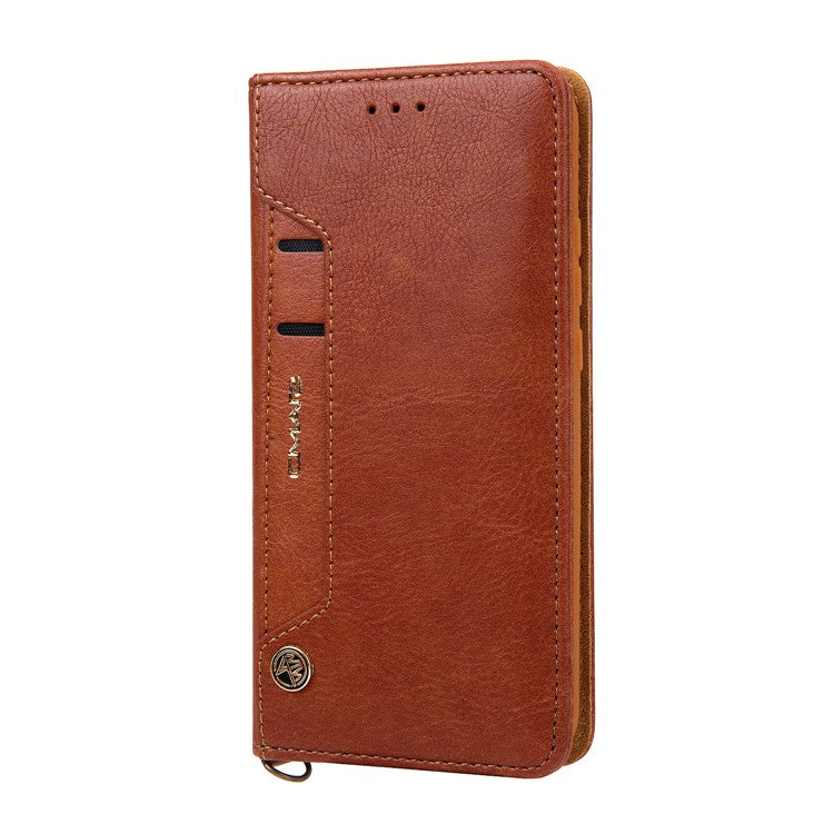 CMAI2 PU Leather Card Slots Flip Cellphone Case Accessory for Huawei P20 Pro - Brown