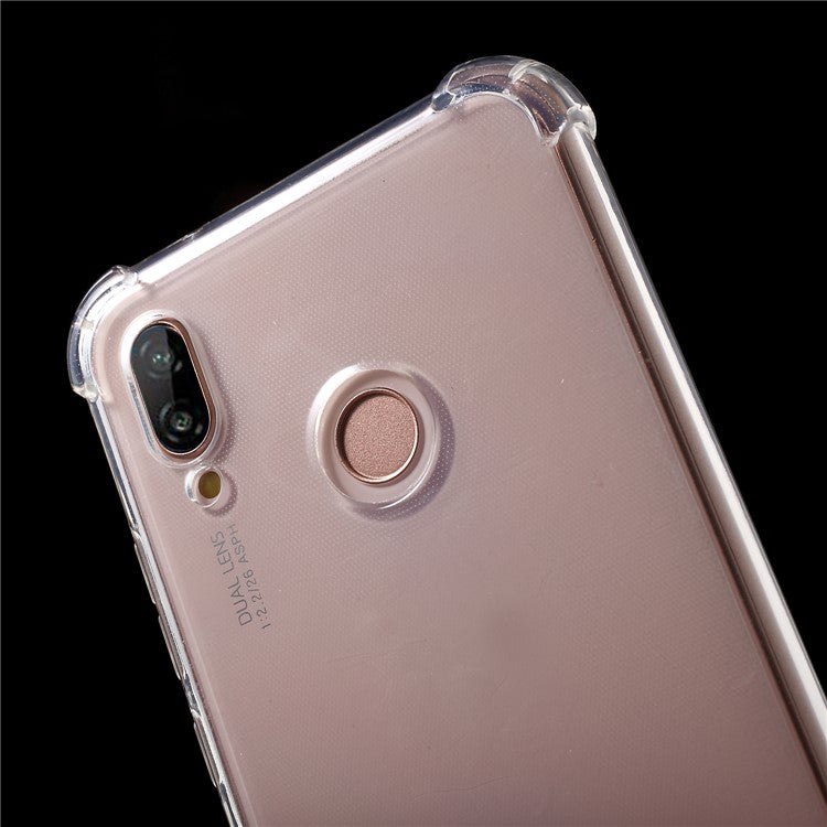 Drop-resistant Clear TPU Cover for Huawei P20 Lite / Nova 3e