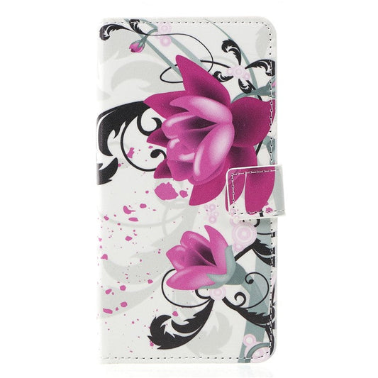 Pattern Printing PU Leather Stand Phone Casing for Huawei Mate 20 Lite - Kapok