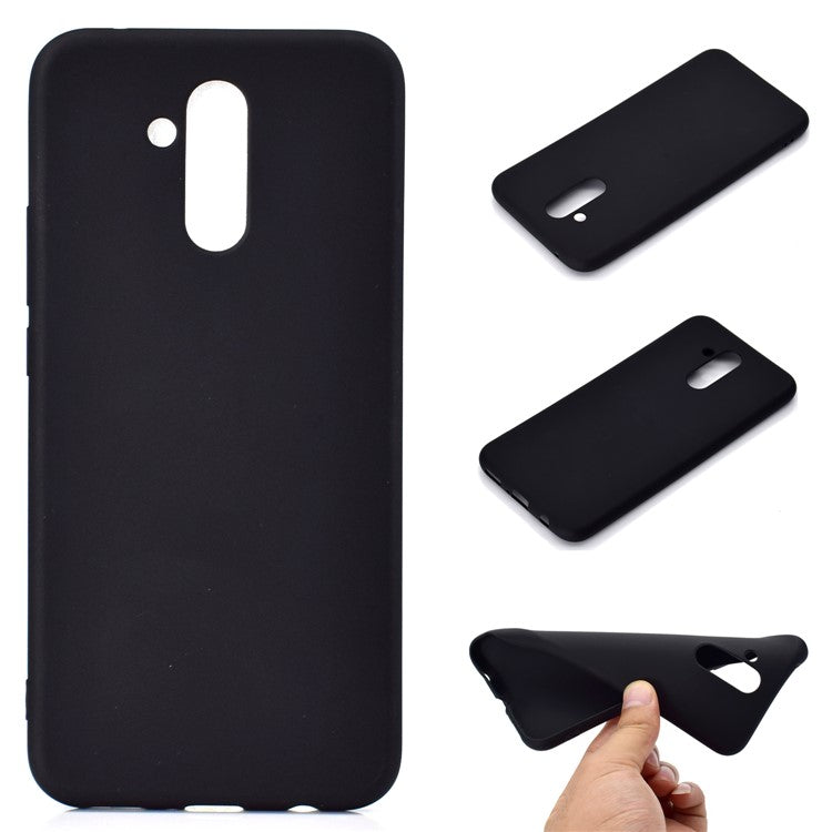 Solid Color Matte TPU Protector Case for Huawei Mate 20 Lite - Black