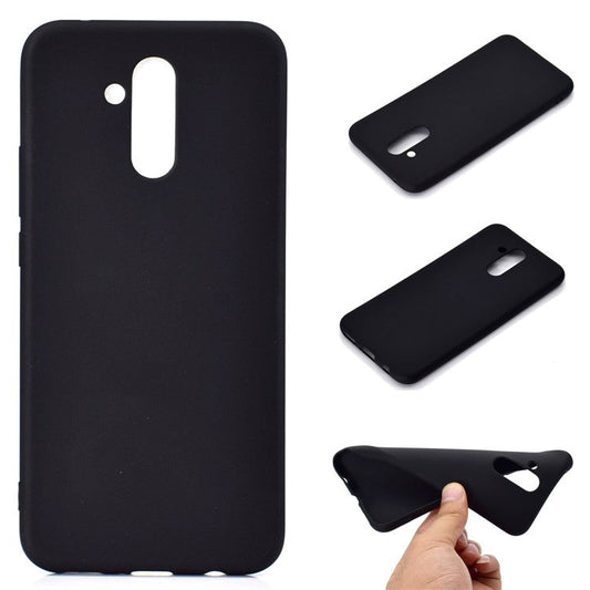 Solid Color Matte TPU Protector Case for Huawei Mate 20 Lite - Black