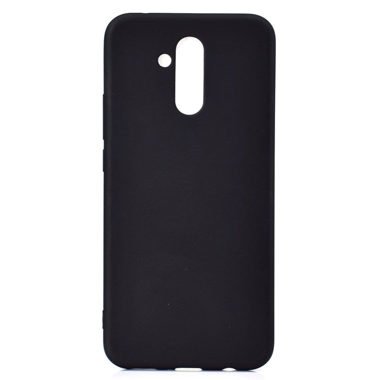 Solid Color Matte TPU Protector Case for Huawei Mate 20 Lite - Black