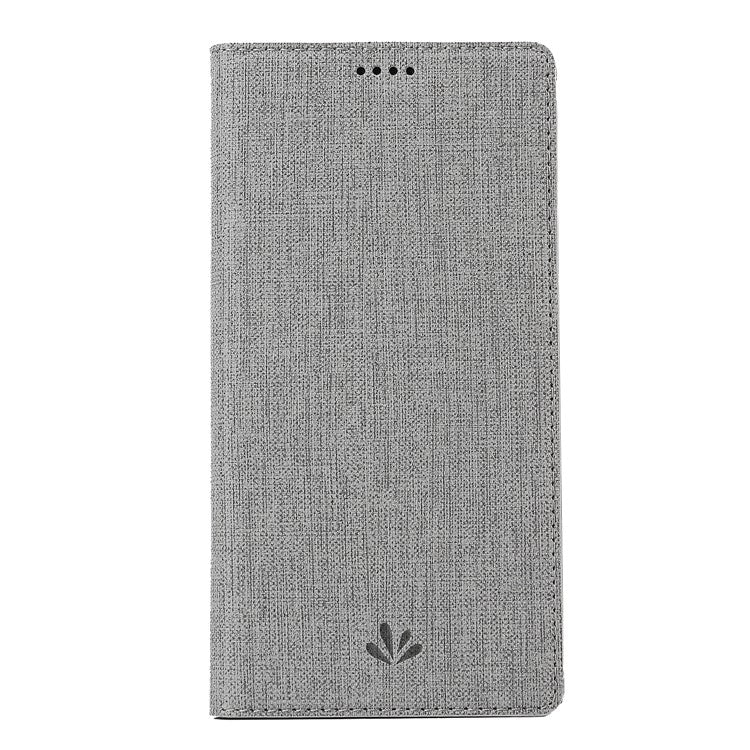 VILI DMX Cross Texture Stand Leather Phone Cover for Huawei Mate 20 Lite / Maimang 7 - Grey