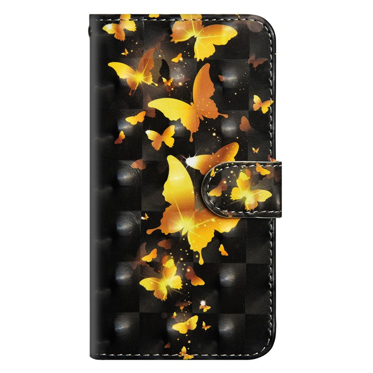 Pattern Printing Leather Wallet Cover for Huawei Mate 20 Lite - Butterfly Pattern
