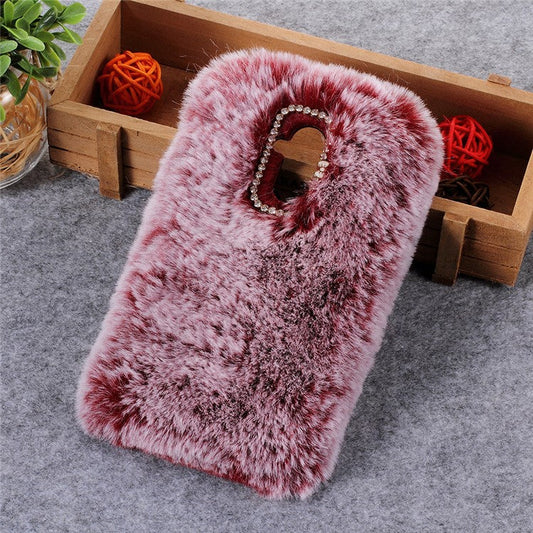 Soft Fur Coated TPU Mobile Shell for Huawei Mate 20 Lite - Red