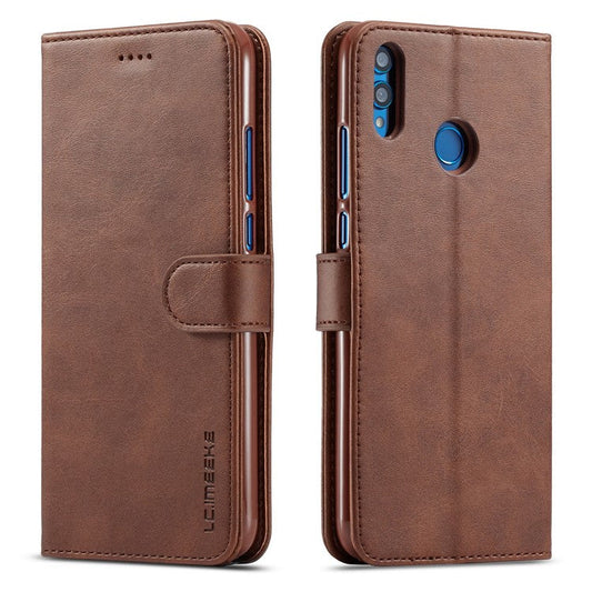 LC.IMEEKE Wallet Leather Stand Case for Huawei Honor 8X / Honor View 10 Lite - Coffee