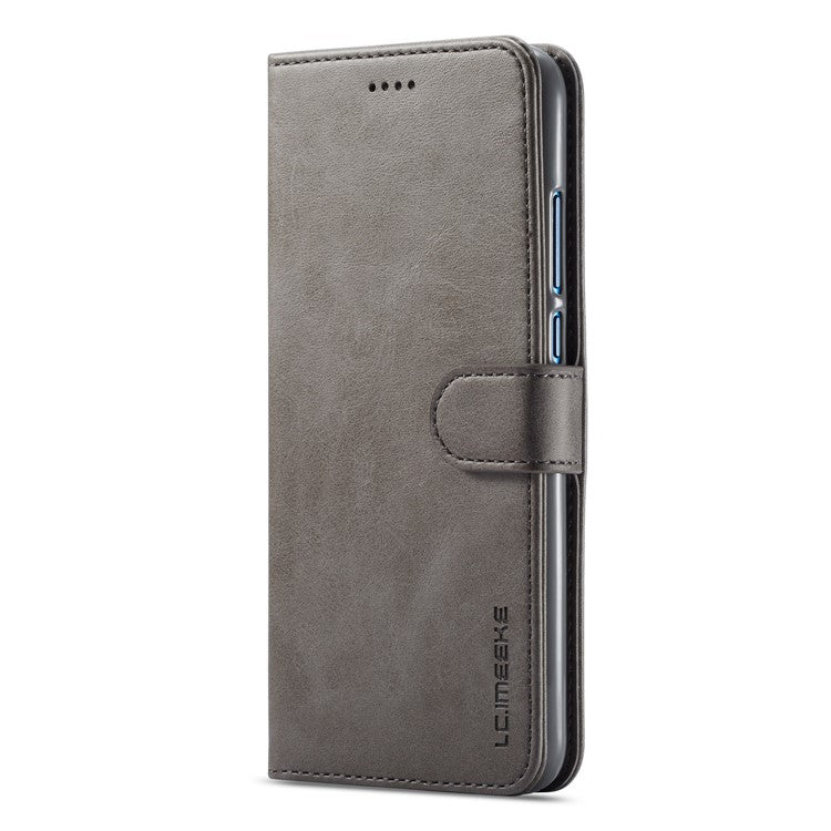 LC.IMEEKE Wallet Leather Magnetic Case for Huawei Honor 8X / Honor View 10 Lite - Grey
