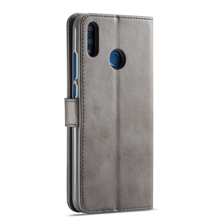 LC.IMEEKE Wallet Leather Magnetic Case for Huawei Honor 8X / Honor View 10 Lite - Grey