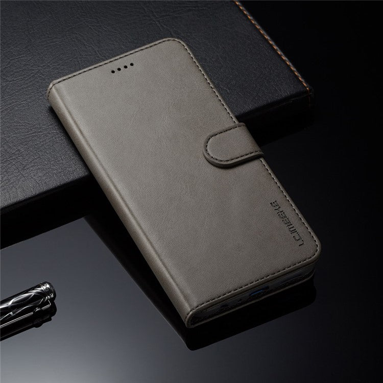 LC.IMEEKE Wallet Leather Magnetic Case for Huawei Honor 8X / Honor View 10 Lite - Grey