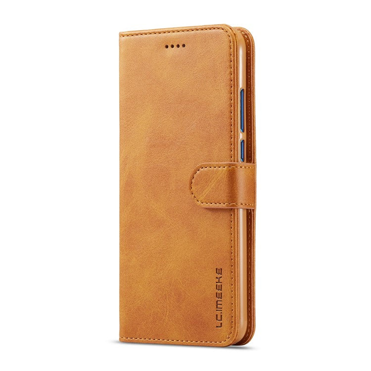 LC.IMEEKE Leather Wallet Cover for Huawei Honor 8X / Honor View 10 Lite - Brown