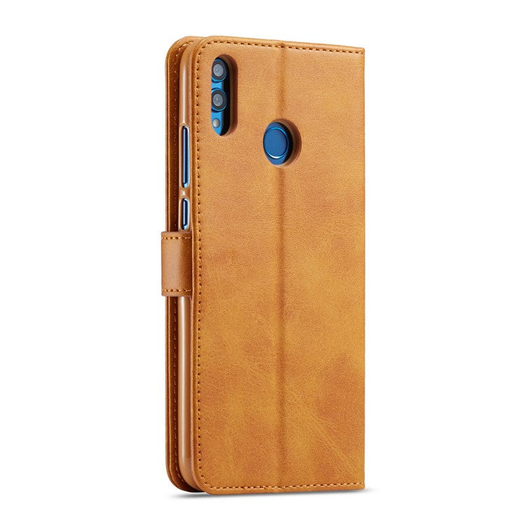 LC.IMEEKE Leather Wallet Cover for Huawei Honor 8X / Honor View 10 Lite - Brown