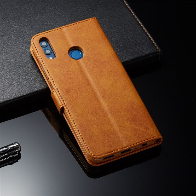 LC.IMEEKE Leather Wallet Cover for Huawei Honor 8X / Honor View 10 Lite - Brown