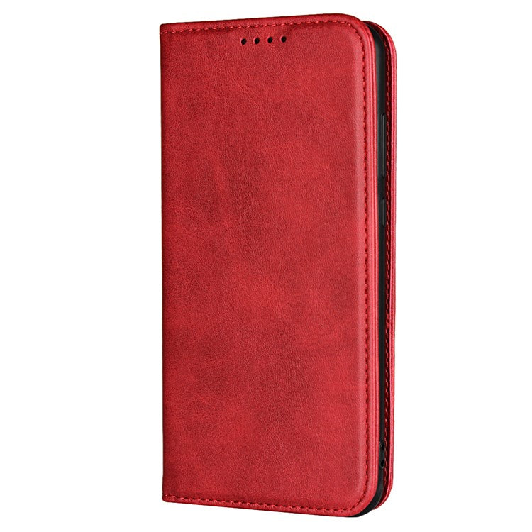 Auto-absorbed Leather Wallet Mobile Phone Cover for Huawei P20 Pro Strong Magnet Phone Case - Red