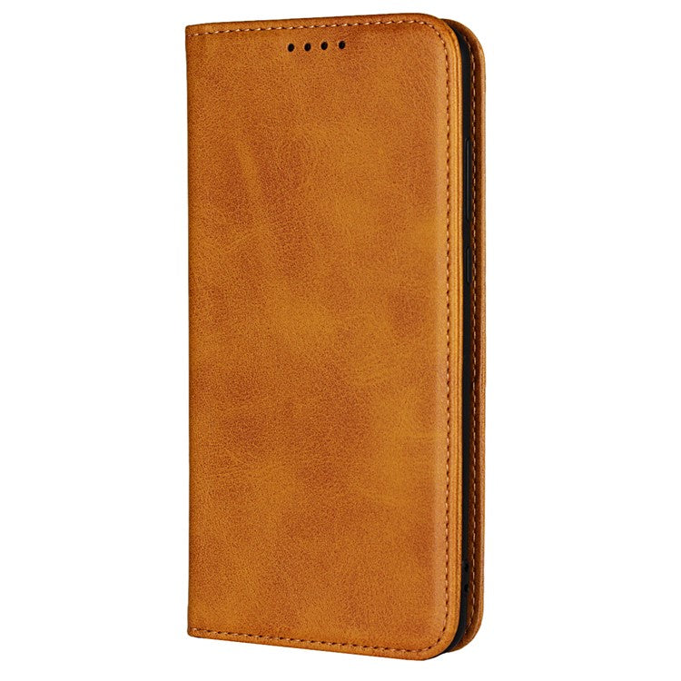 Auto-absorbed Leather Wallet Mobile Phone Cover for Huawei P20 Pro Strong Magnet Phone Case - Brown
