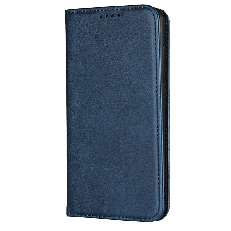 Auto-absorbed Leather Wallet Mobile Phone Cover for Huawei P20 Pro Strong Magnet Phone Case - Blue