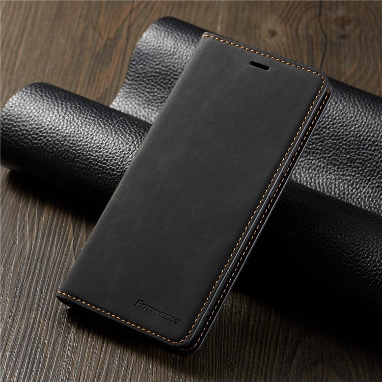 FORWENW Fantasy Series Silky Touch Leather Wallet Case Cover for Huawei Mate 20 Lite - Grey