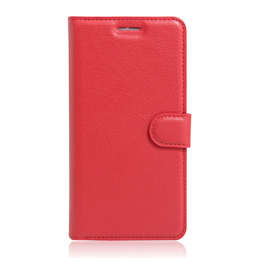 Lychee Skin Wallet Leather Phone Case for Huawei Y5II / Y5II - Red