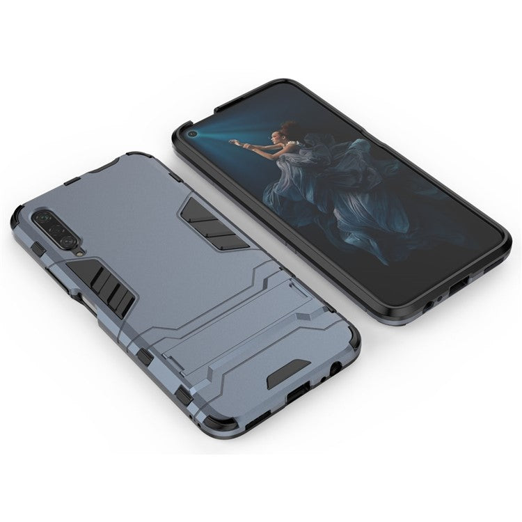 Plastic + TPU Hybrid Phone Case with Kickstand for Huawei Honor 9X Pro - Blue