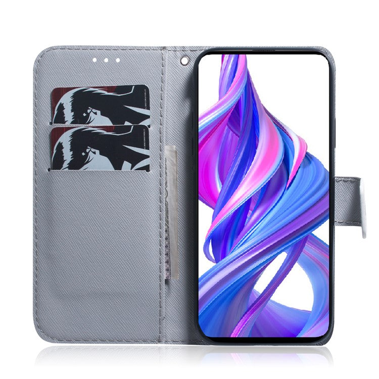 Printing Skin Leather Phone Case for Huawei Y9s/P smart Pro 2019/Honor 9X (For China)/9X Pro - Flower Tree