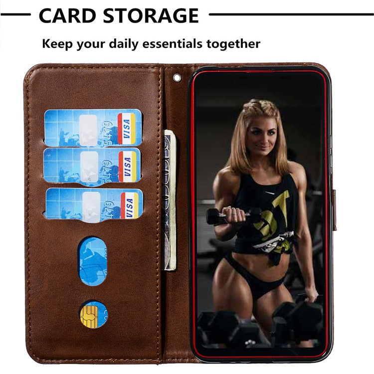 Zipper Pocket Wallet Stand Flip Leather Phone Cover for Huawei Honor 9X Pro/Honor 9X (For China) - Brown