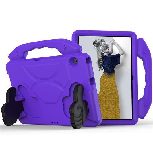 Shockproof Thumb Kickstand EVA Tablet Covering Case for Huawei MediaPad T3 10 - Purple