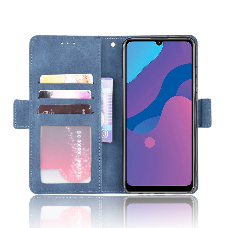 Magnetic PU Leather Shell with Multiple Card Slots for Honor Play 9A/Honor 9A - Blue