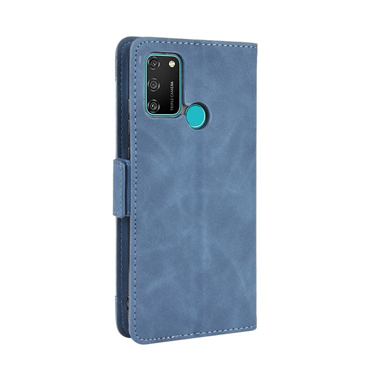 Magnetic PU Leather Shell with Multiple Card Slots for Honor Play 9A/Honor 9A - Blue