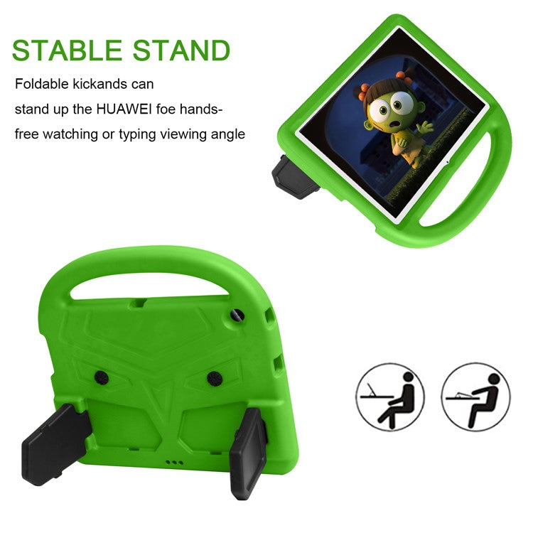 Sparrow Style Shockproof Kickstand EVA Tablet Case for Huawei MediaPad T3 10 - Green