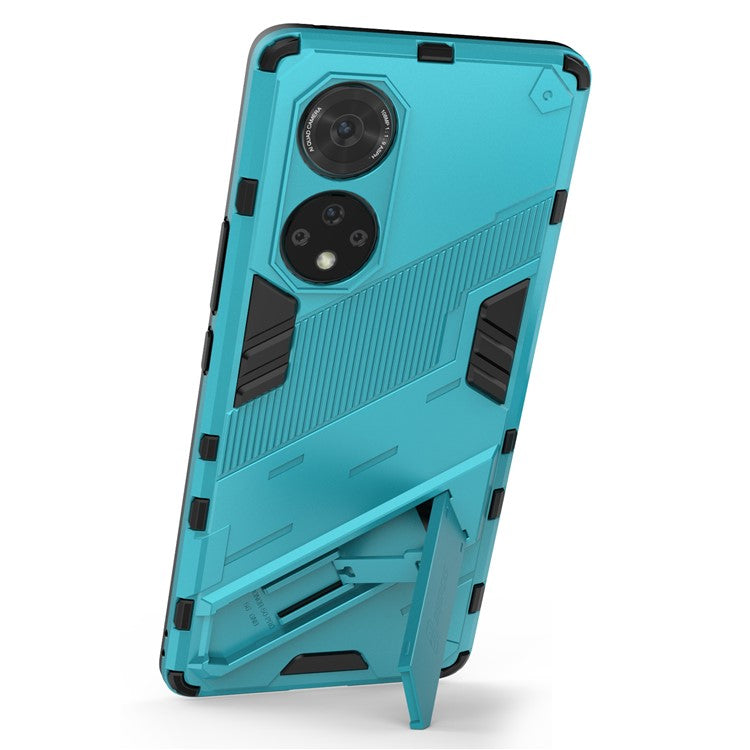Cool Style Armor Heavy Duty Combo Hybrid PC + TPU Anti-Fall Case with Kickstand for Honor 50 Pro / Huawei nova 9 Pro - Baby Blue