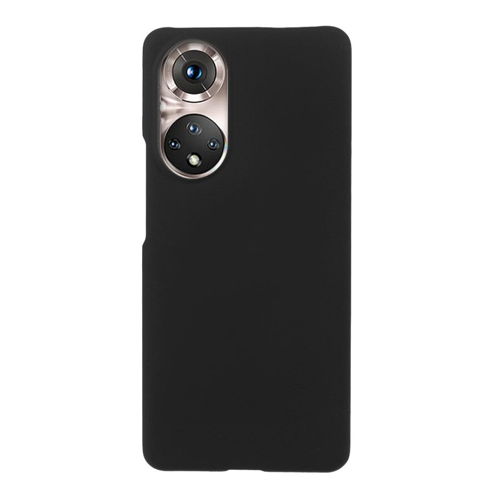 Colorful Rubberized Workmanship Plastic Phone Case for Honor 50 / Huawei nova 9 - Black