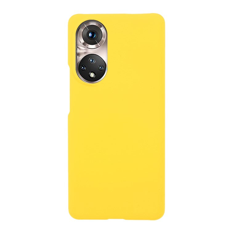 Colorful Rubberized Workmanship Plastic Phone Case for Honor 50 / Huawei nova 9 - Yellow