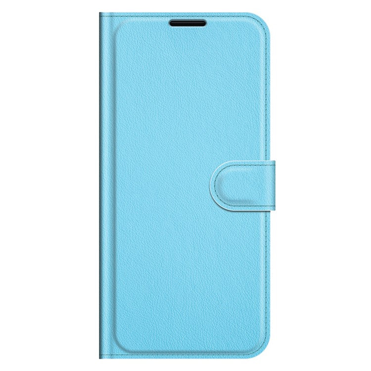 Litchi Skin Full Protective Leather Wallet Case Mobile Phone Stand Cover Huawei nova 9 SE/Honor 50 SE - Blue