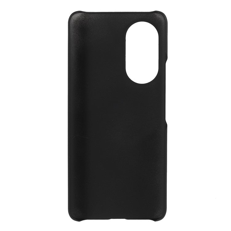 Multiple Color Drop-Proof Rubberized Hard Plastic Phone Case for Honor 50 SE - Black